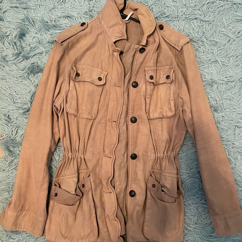 Free People button up fall jacket